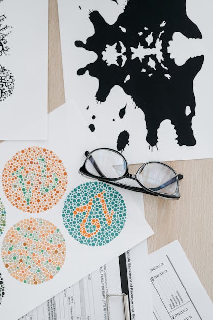 Eye chart with letters and numbers for vision testing
